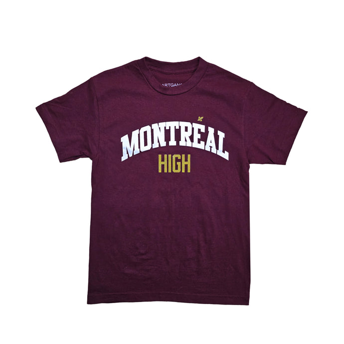 MONTRÉAL HIGH T-SHIRT - Bourgogne/Burgundy