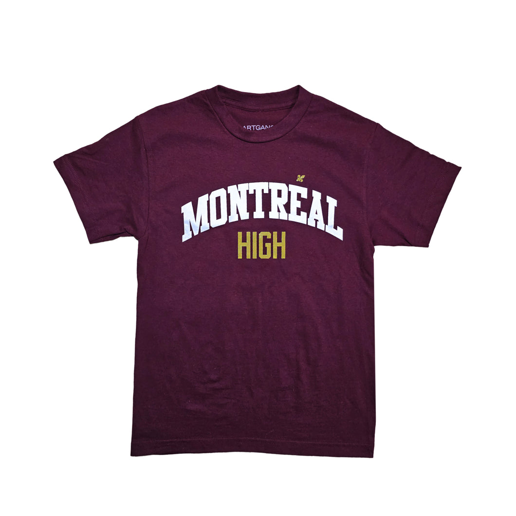 MONTRÉAL HIGH T-SHIRT - Maroon