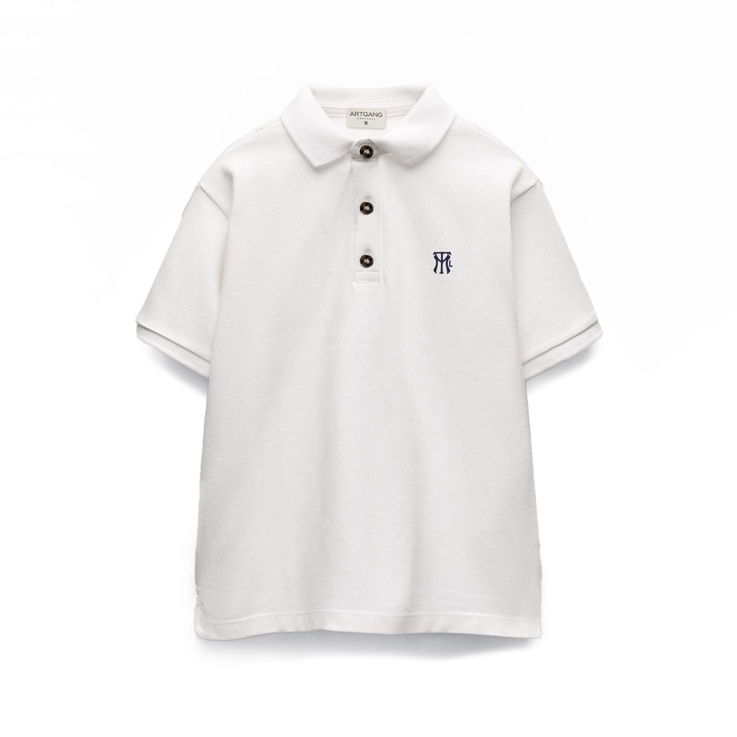 MTL POLO - piqué blanc/white