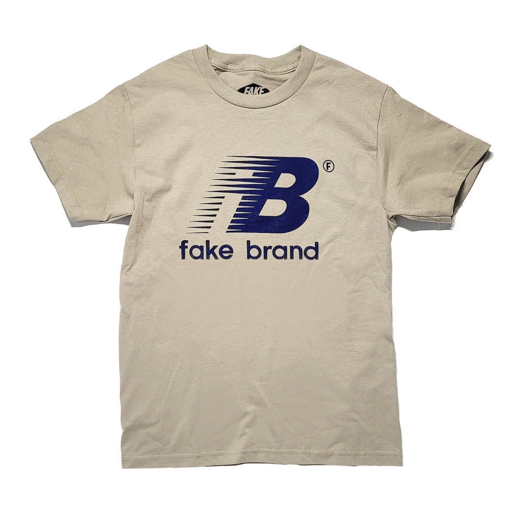 FAKE BRAND TEE / Tan