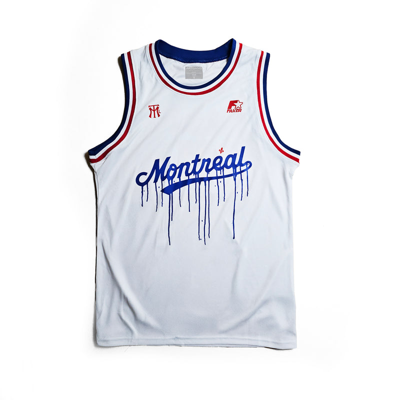 MTL BASKETBALL JERSEY - Bleu-blanc-rouge/ Red-white-blue