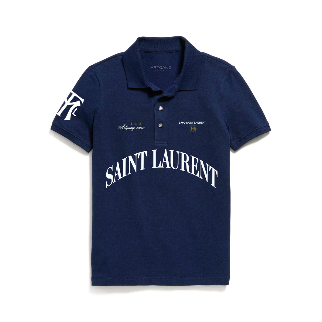 SAINT-LAURENT POLO - Marine/navy