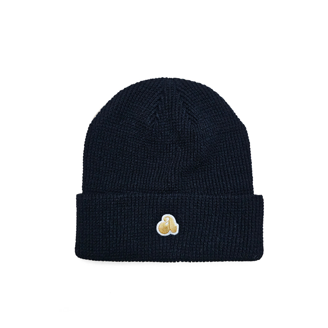 ''A'' LOGO BEANIE - Noir/Black
