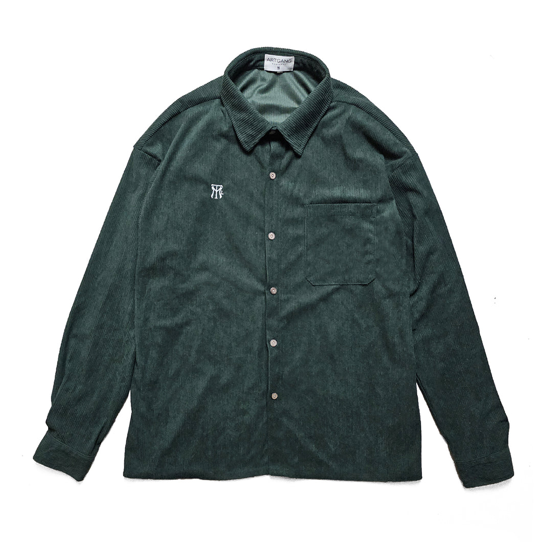 MTL CORDUROY SHIRT - Olive foncé/Dark Olive