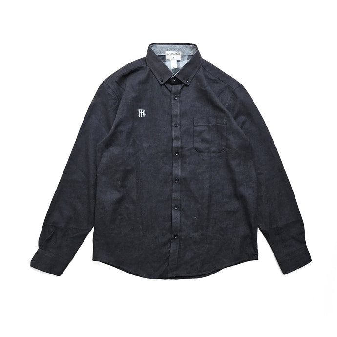 MTL BUTTON SHIRT - Brun foncé/Dark brown