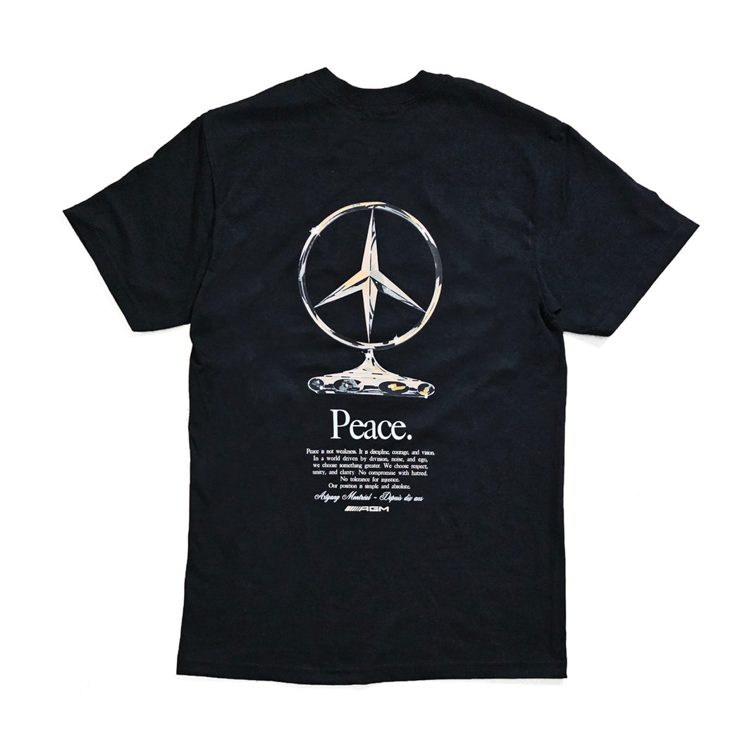 T-SHIRT PEACE - Noir/Black