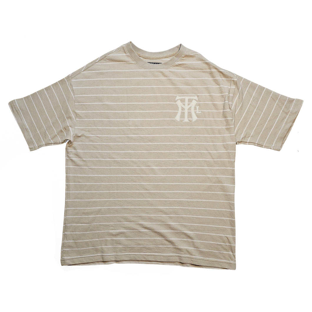 MTL LOG T-SHIRT OVERSIZED - Beige