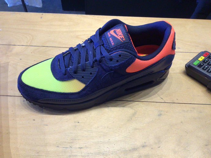 NIKE AIR MAX 90 - lemon venom/blue dark