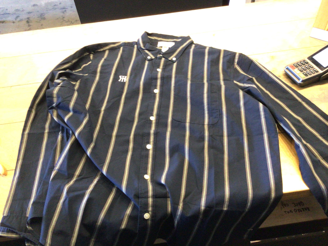 MTL chemise lignée manches longues bleu marine