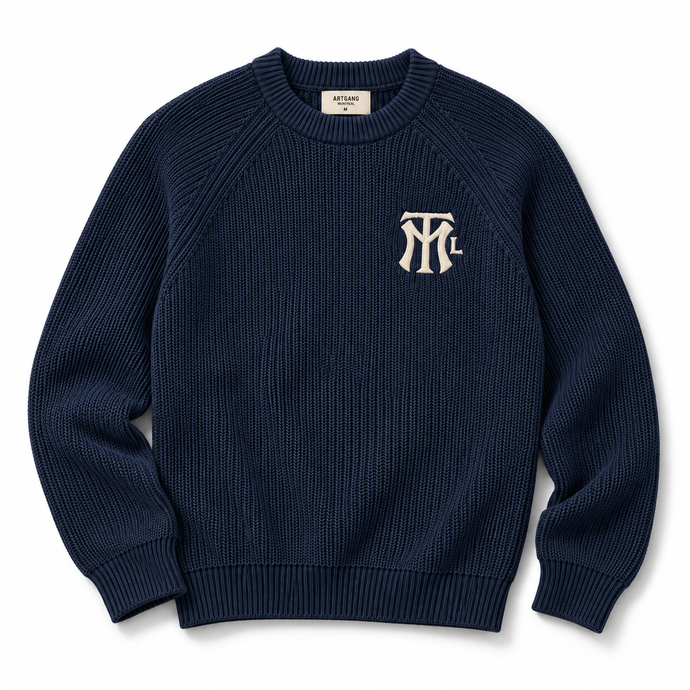 MTL KNIT SWEATER - Marine/navy