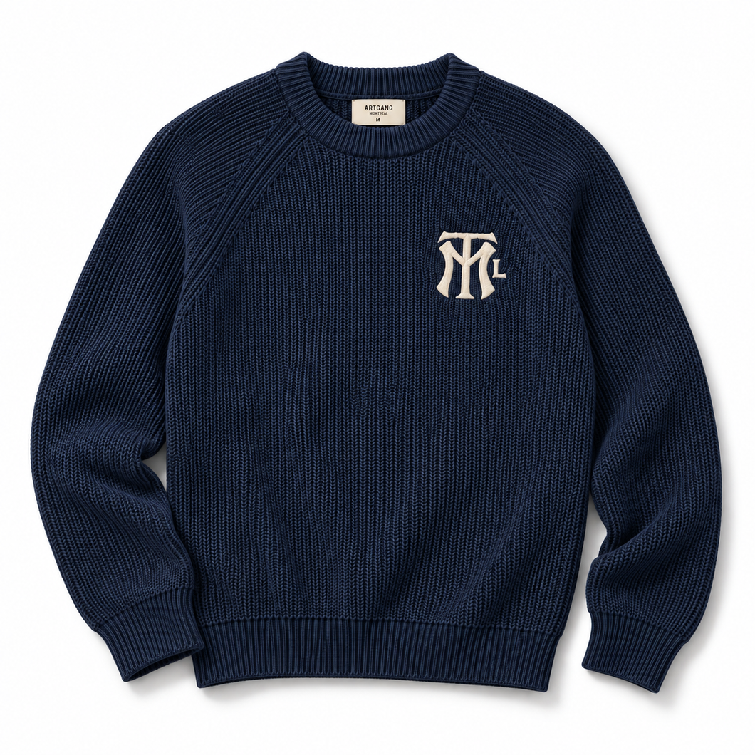 MTL KNIT SWEATER - Marine/navy