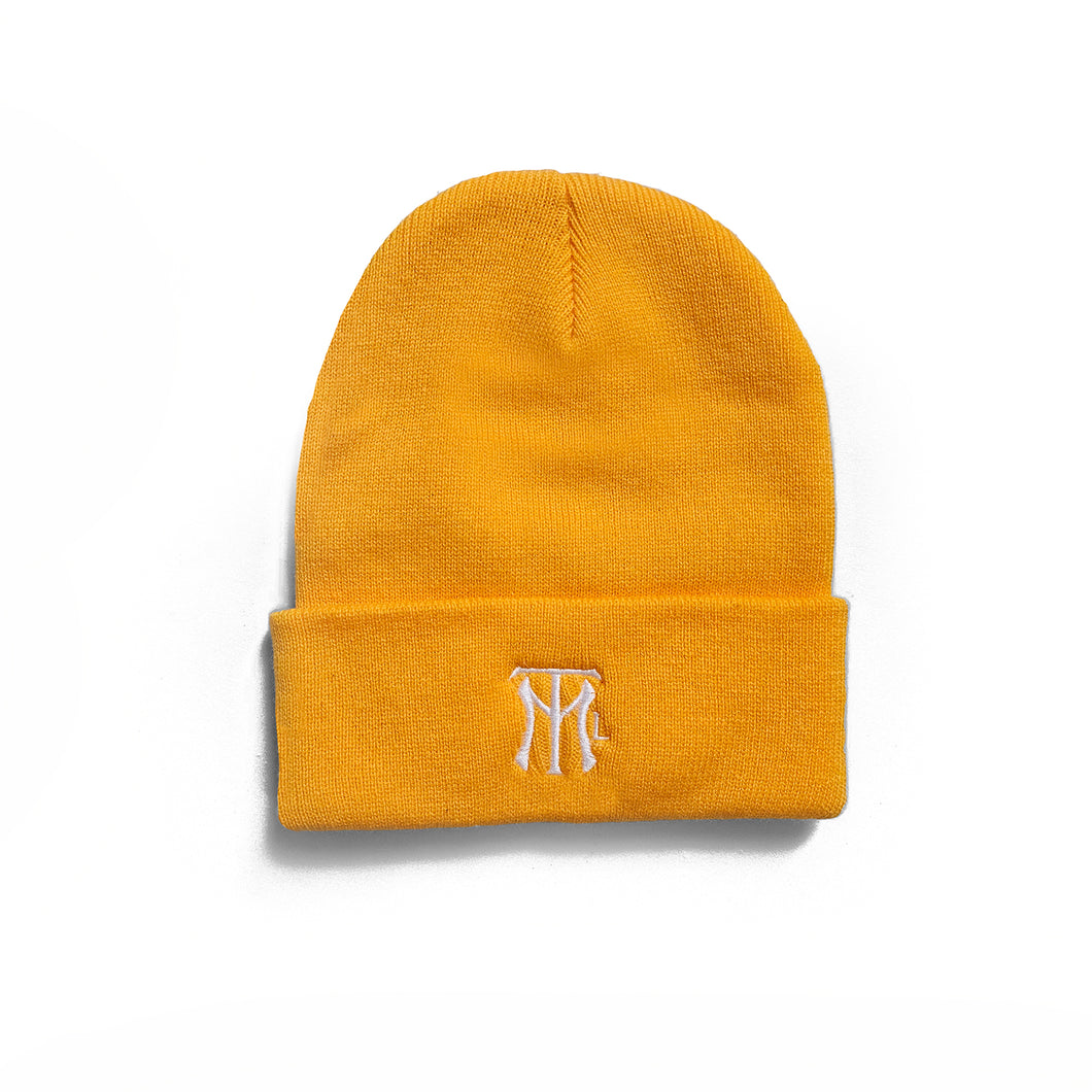 MTL LOGO BEANIE - Deep yellow