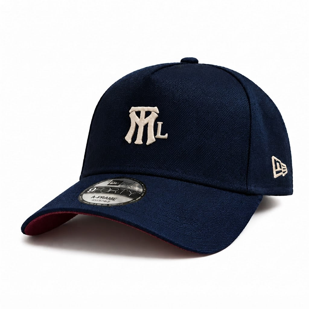 MTL x NEW ERA 9FORTY A-FRAME - Bleu & Bourgogne / Blue & Burgundy