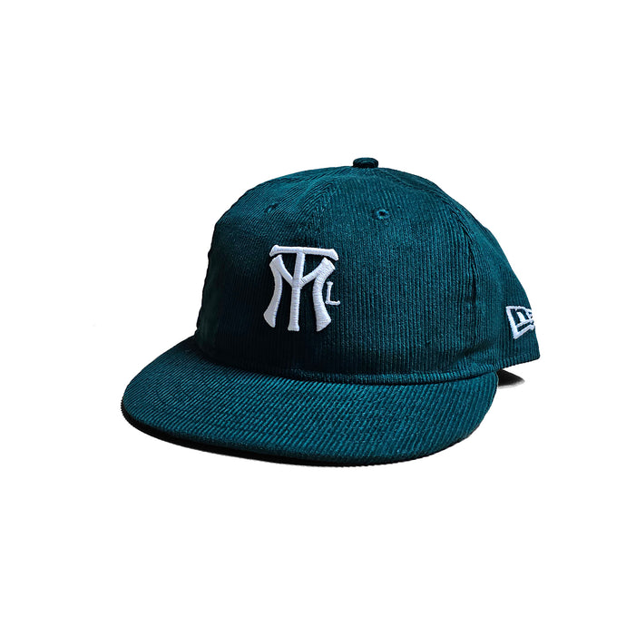 MTL x NEW ERA 9FIFTY RETRO CROWN CORDUROY - Vert forêt/Forest green