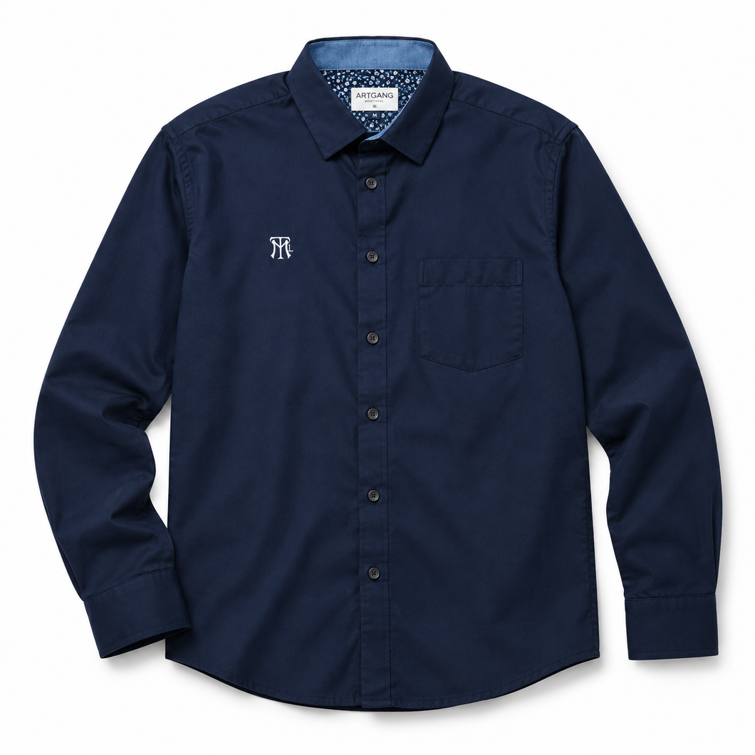 MTL BUTTON SHIRT - Chemise MTL - Navy/marine