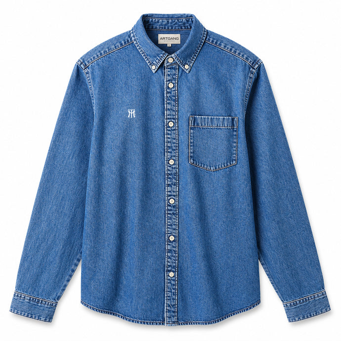 MTL BUTTON SHIRT - Denim