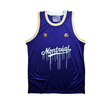MTL BASKETBALL JERSEY - Mauve-Jaune/Purple-Yellow