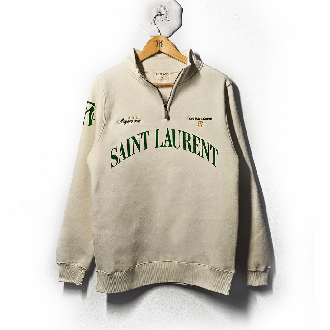 SAINT LAURENT FC CREW - 1/4 zip sweater