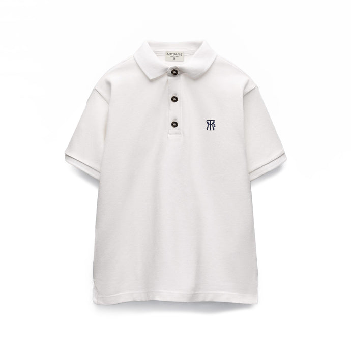 MTL POLO - piqué blanc/white