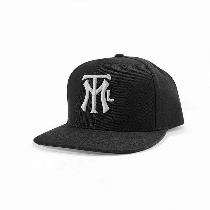 MTL LOGO BALL CAP -Black/White