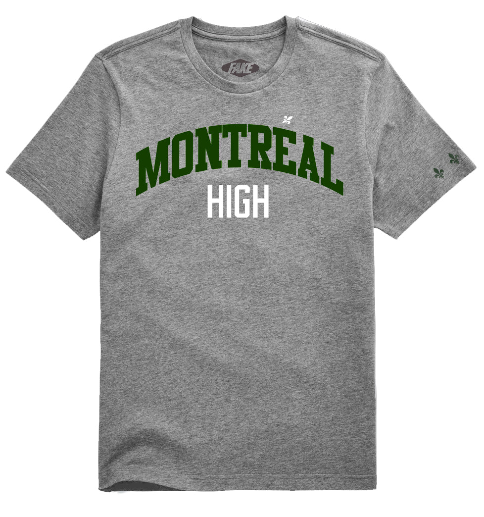 MONTRÉAL HIGH T-SHIRT - Athletic grey